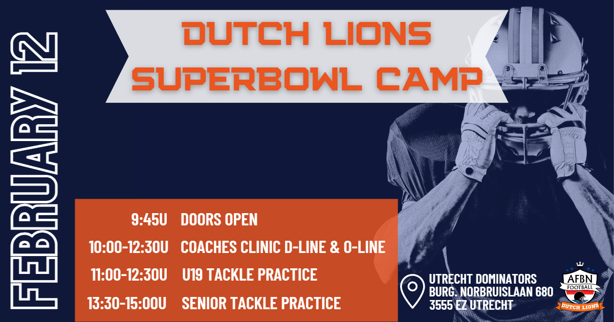 Dutch Lions Superbowl Camp